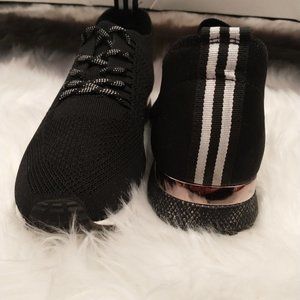 Black and white sneakers